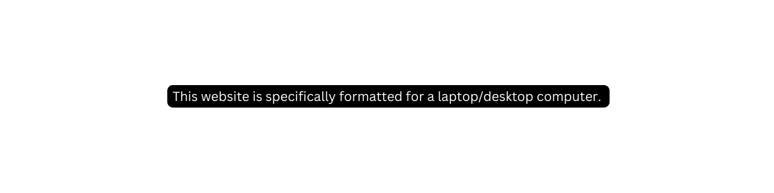 This website is specifically formatted for a laptop desktop computer